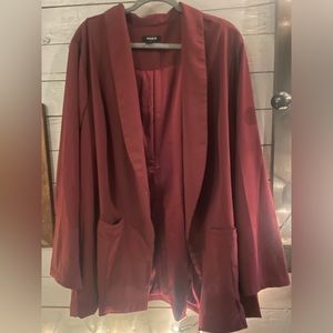 Maroon Torrid Boyfriend Blazer